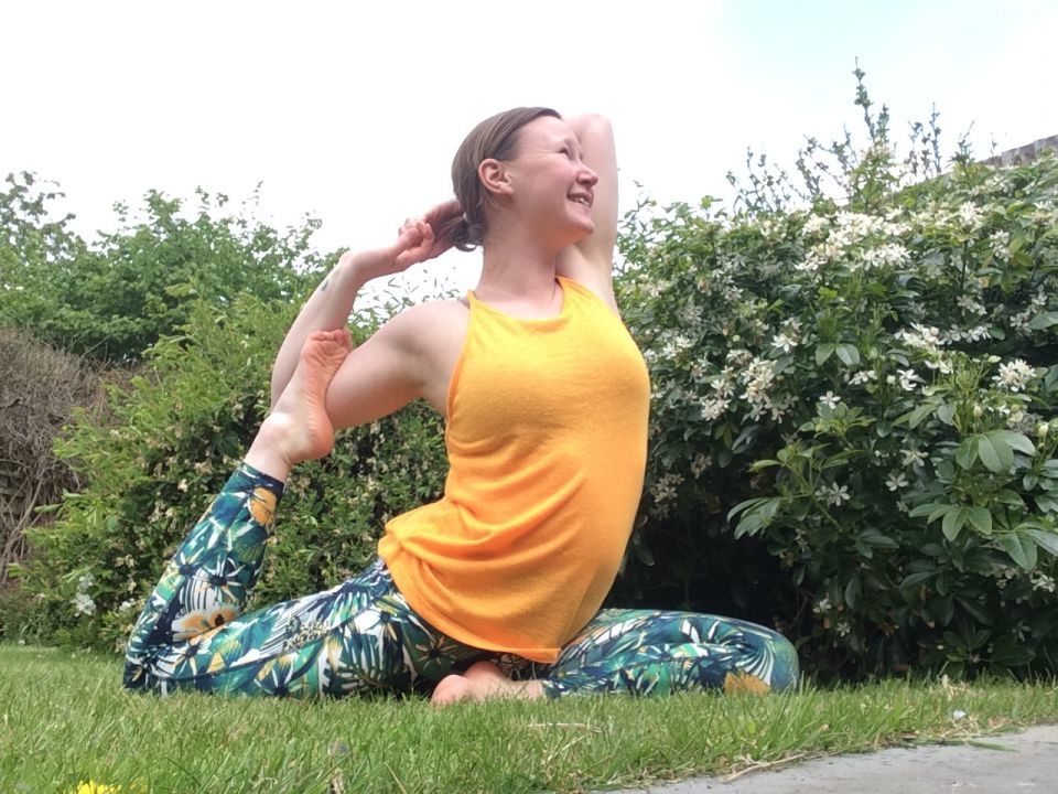 Peaceful Yoga in the Garden