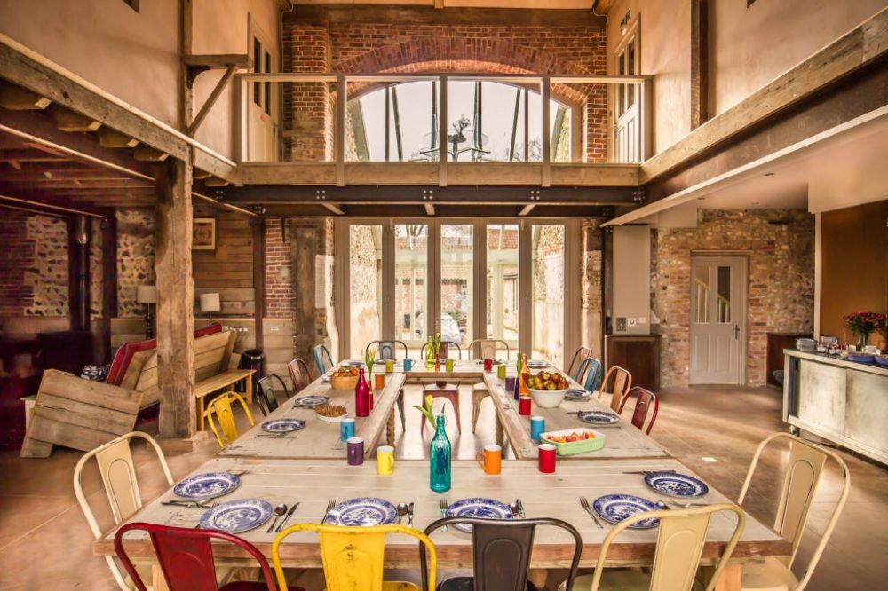 Barn-dining-1000×666 An elegant simple wood inspired home