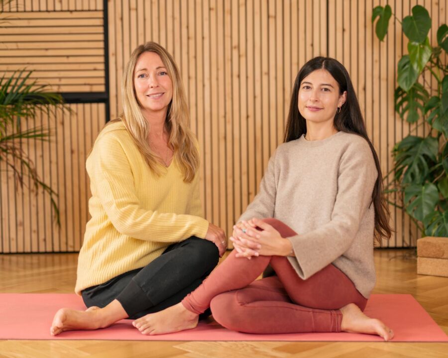 jess and emma Jess Horn Enjoying Yoga